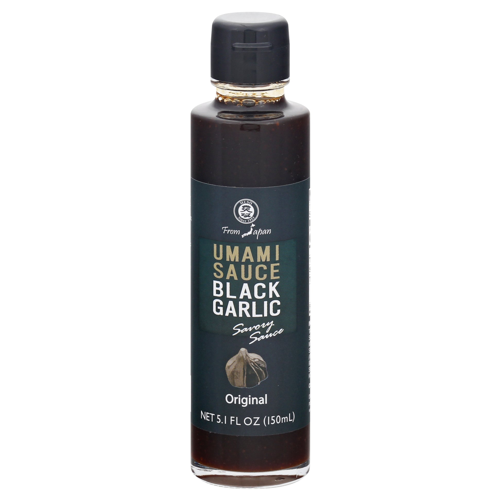 Muso From Japan Sauce Black Garlic 5.1 FO (Pack Of 6)