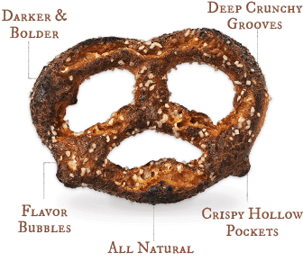 UNIQUE (Pack of 32) Unique Pretzel Xtra Dark Splits Pretzels Extra Dark Salted 3.7 Oz