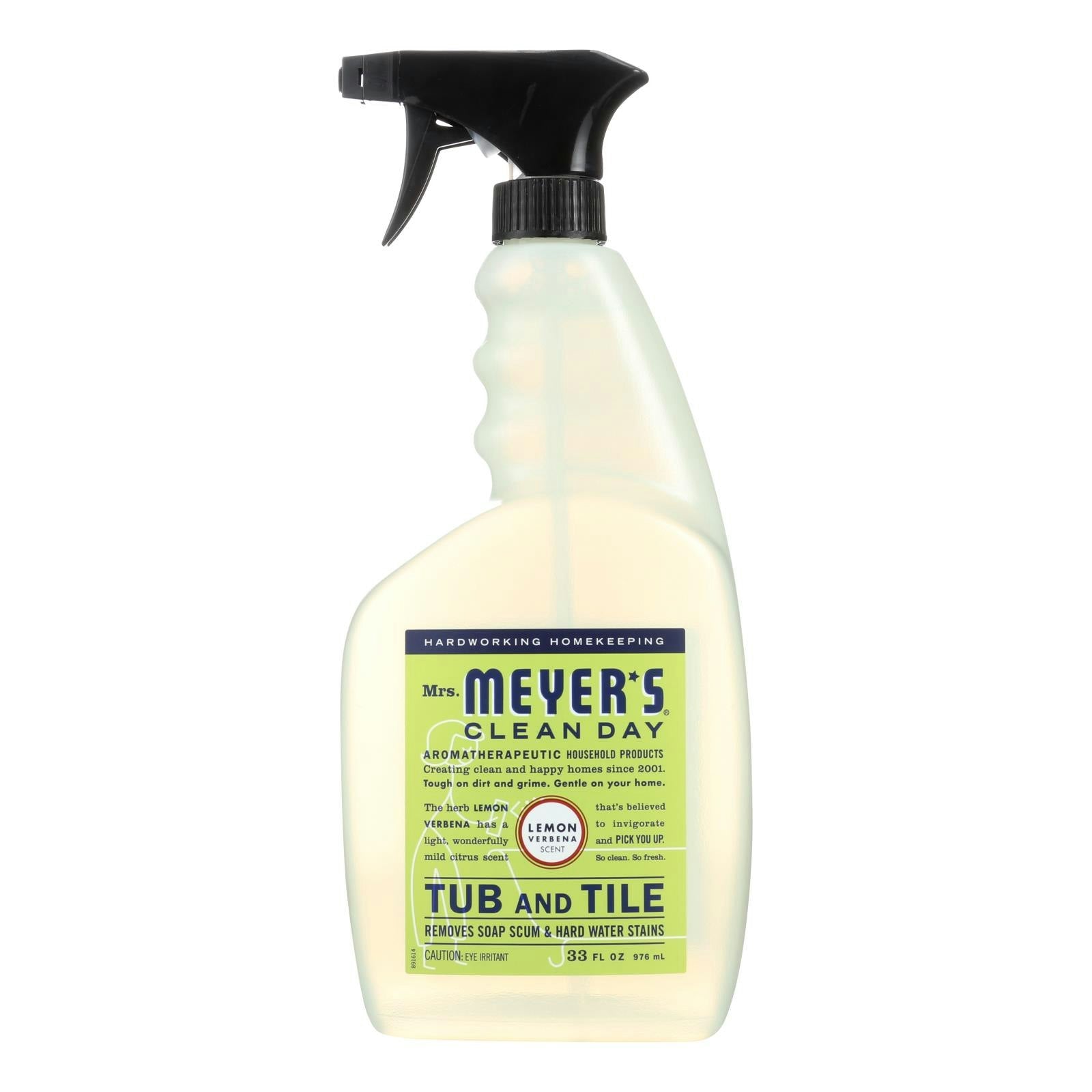 Mrs. Meyer's Clean Day - Tub and Tile Cleaner - Lemon Verbena - 33 fl oz (Pack of 6)