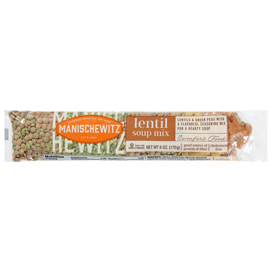Manischewitz Lentil Soup Mix 6 Oz Pack of 24