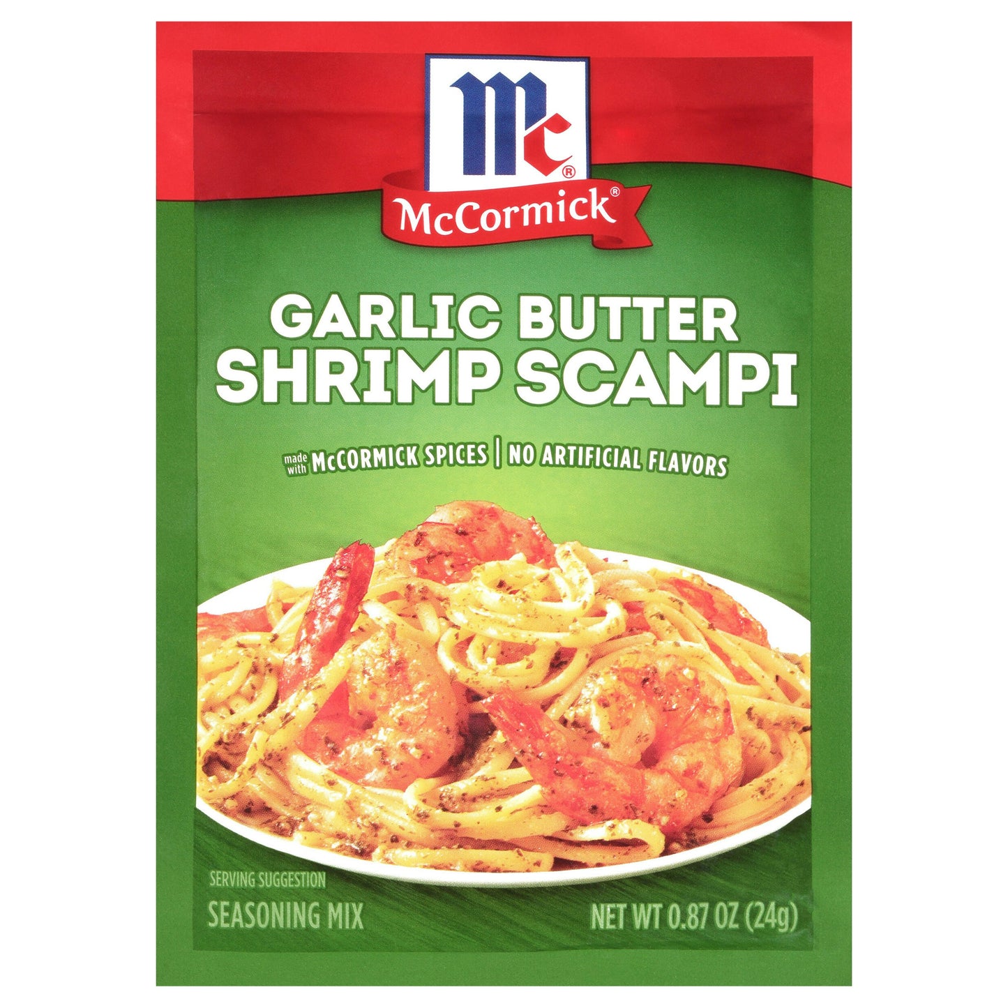 Mc Cormick Seasoning Shrimp Scampi Garlic Butter 0.87 Oz Pack of 12
