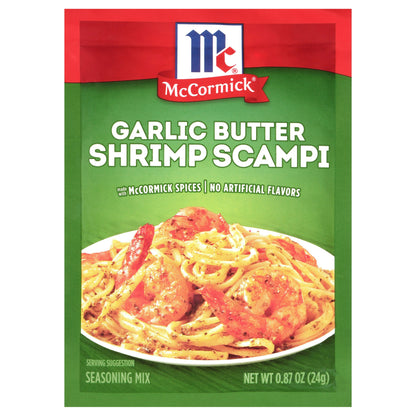 Mc Cormick Seasoning Shrimp Scampi Garlic Butter 0.87 Oz Pack of 12