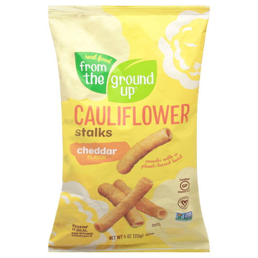 From The Ground Up Stalk Cauliflower Cheddar 4 oz (Pack Of 12)