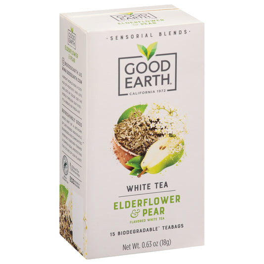 Good Earth Tea Elderflower Pear 15 Bag (Pack Of 5)