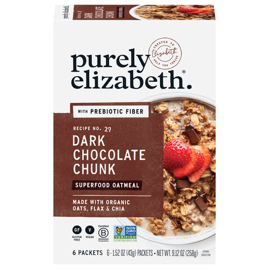 Purely Elizabeth Oatmeal Dark Chocolate Multiseed 9.12 oz (Pack Of 6)