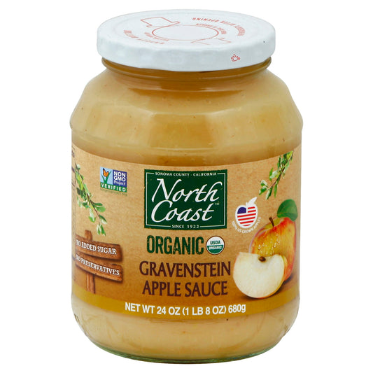North Coast Applesauce Gravensten Organic 24 Oz (Pack of 12)