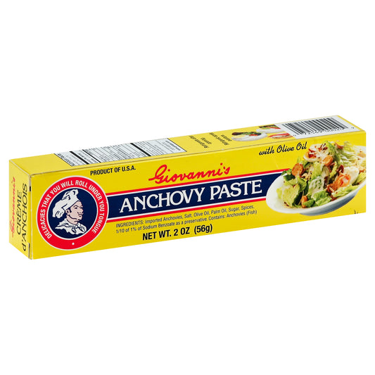 Giovannis Paste Anchovy 2 oz (Pack Of 12)
