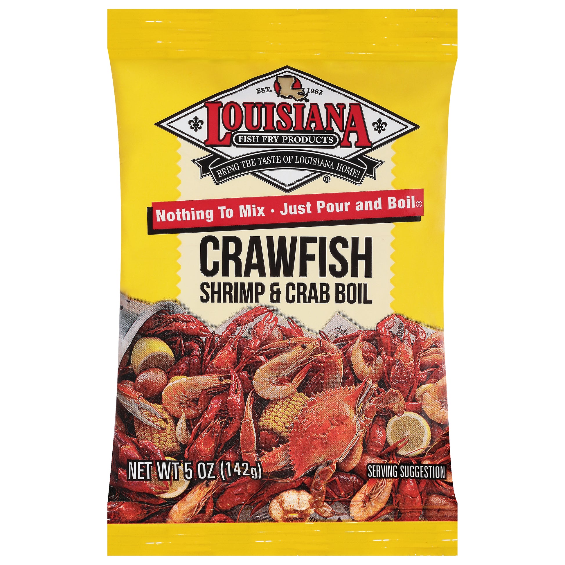 Louisiana Fish Fry Boil Crawfish Crab Shrimp 5 oz (Pack Of 24)