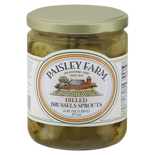 Paisley Farm Brussel Sprouts Dilled 16 oz (Pack Of 12)