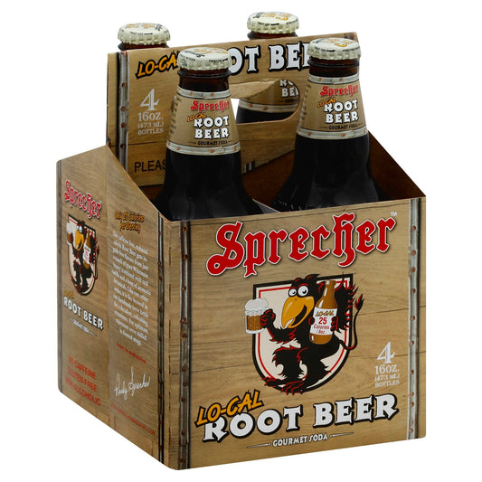 Sprecher Soda Root Beer Low Calories 64 FO (Pack of 6)