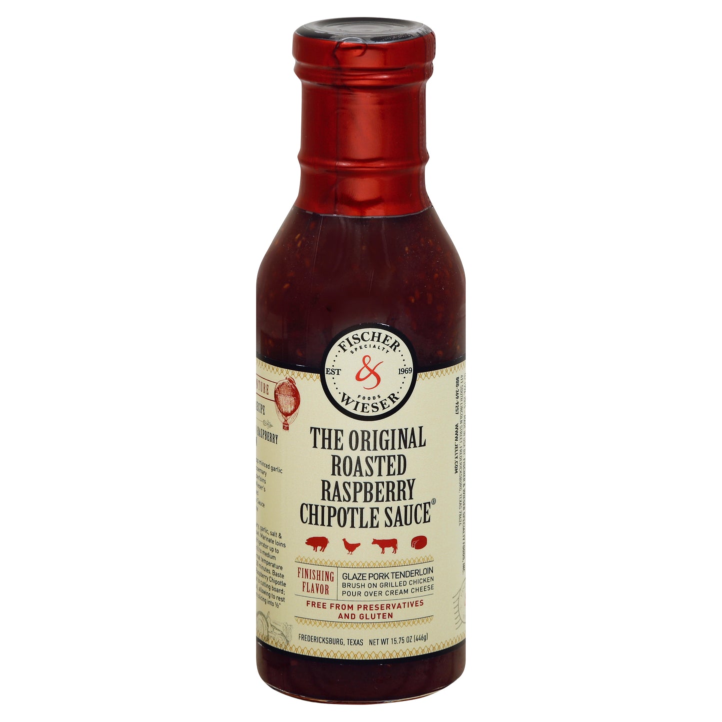 Fischer & Wieser Sauce Chipotle Roasted Raspberry 15.8 oz (Pack Of 6)