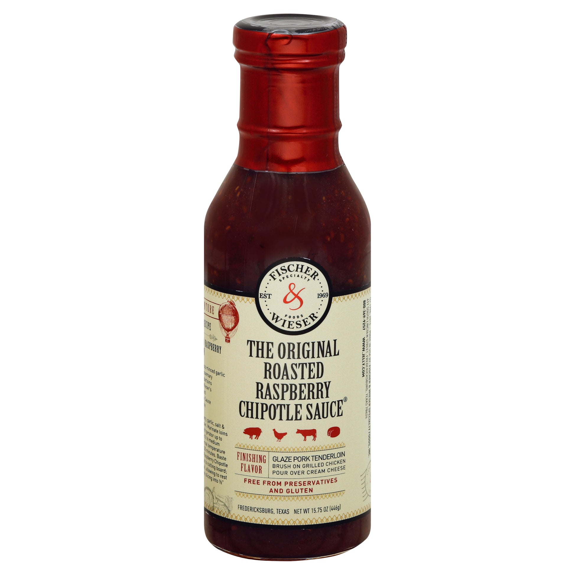 Fischer & Wieser Sauce Chipotle Roasted Raspberry 15.8 oz (Pack Of 6)