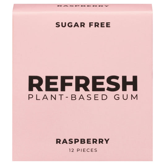 Refresh Gum Gum Raspberry 12 Pieces (Pack of 12)