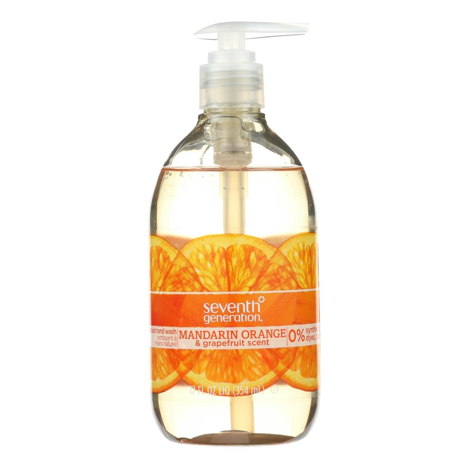 Seventh Generation Hand Wash - Natural - Orange Grapefruit - 12 fl. oz (Pack of 8)