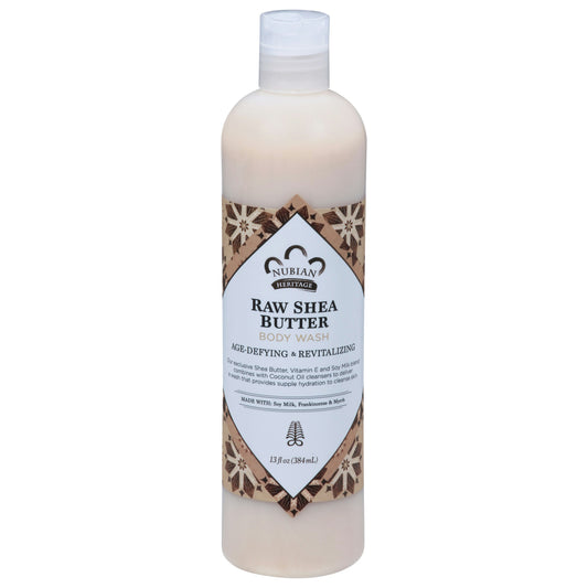 Nubian Heritage Body Wash Raw Shea Butter 13 Fl Oz (Pack of 3)