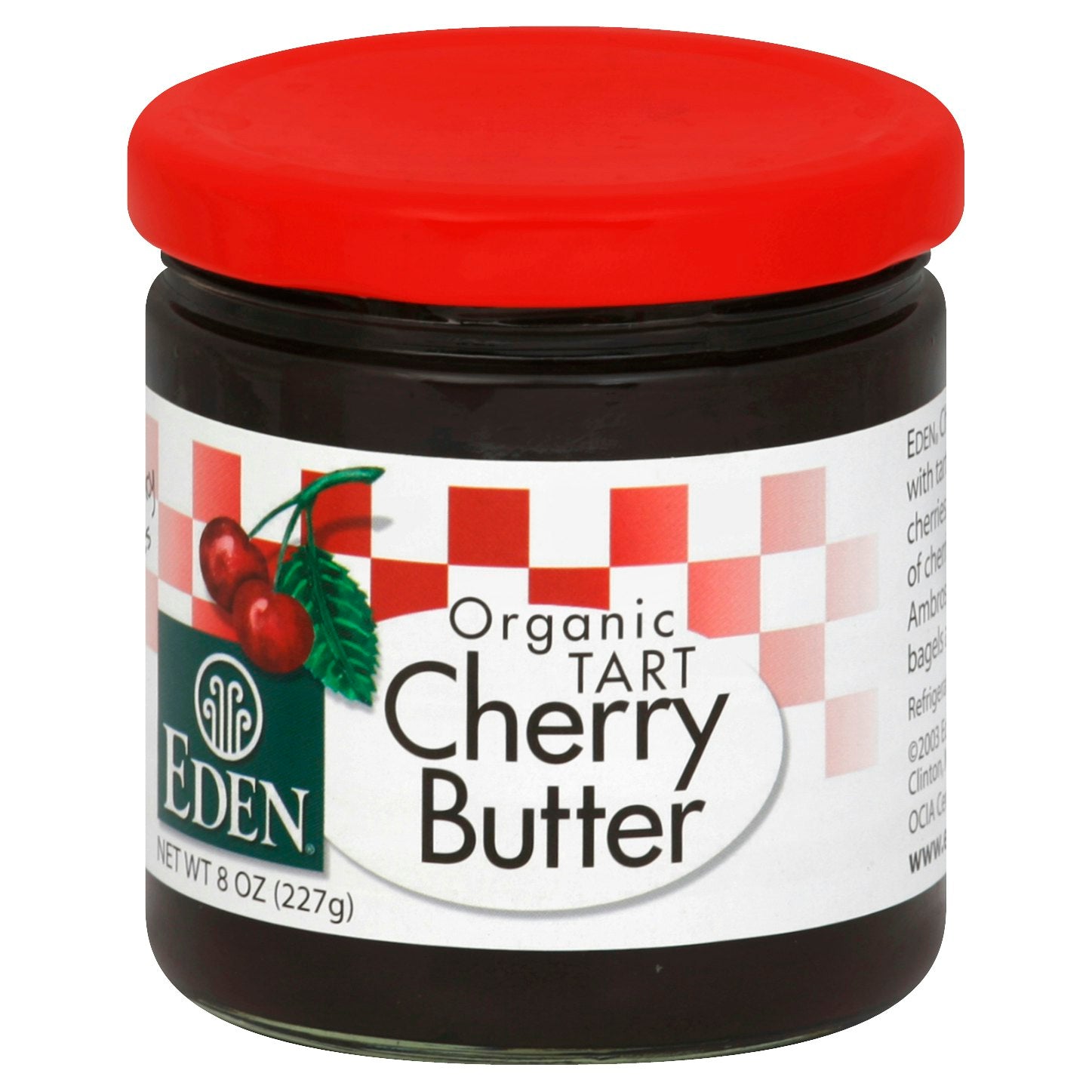 Eden Foods Fruit Butter Cherry Tart 8 Oz Pack of 12