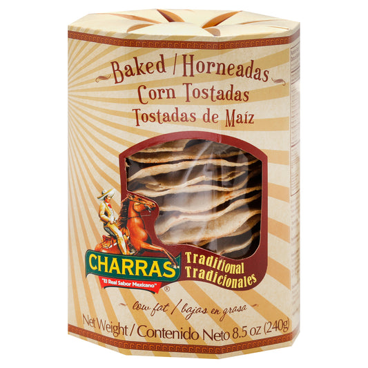 Charras Tostada Natural Baked 8.4 oz (Pack Of 8)