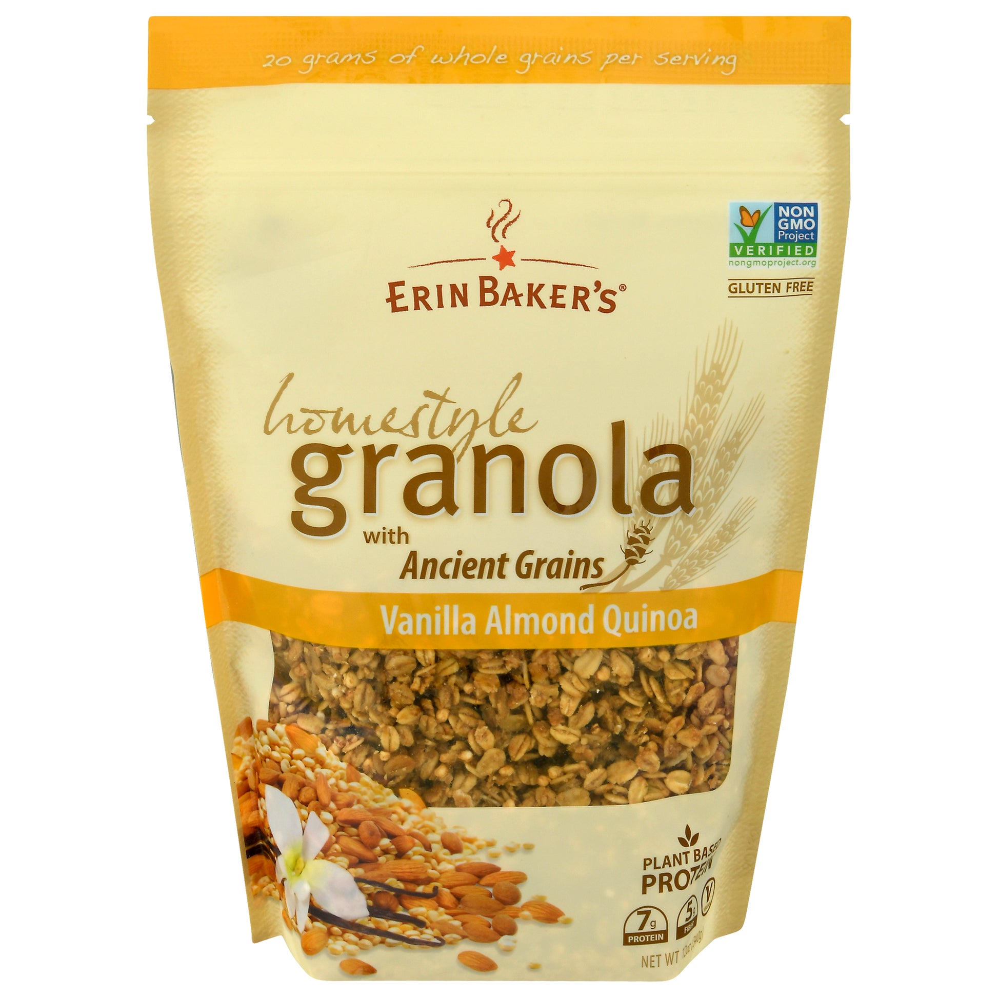 Erin Bakers Quinoa Vanilla Almond 12 oz (Pack Of 6)