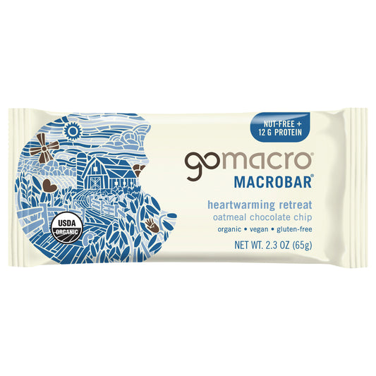 Gomacro Bar Oatmeal Chocolate Chip 2.3 oz (Pack Of 12)