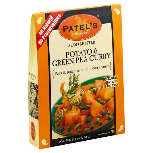 Patel Mix Sauce Potato Green Pea Curry 9.9 Oz (Pack Of 10)