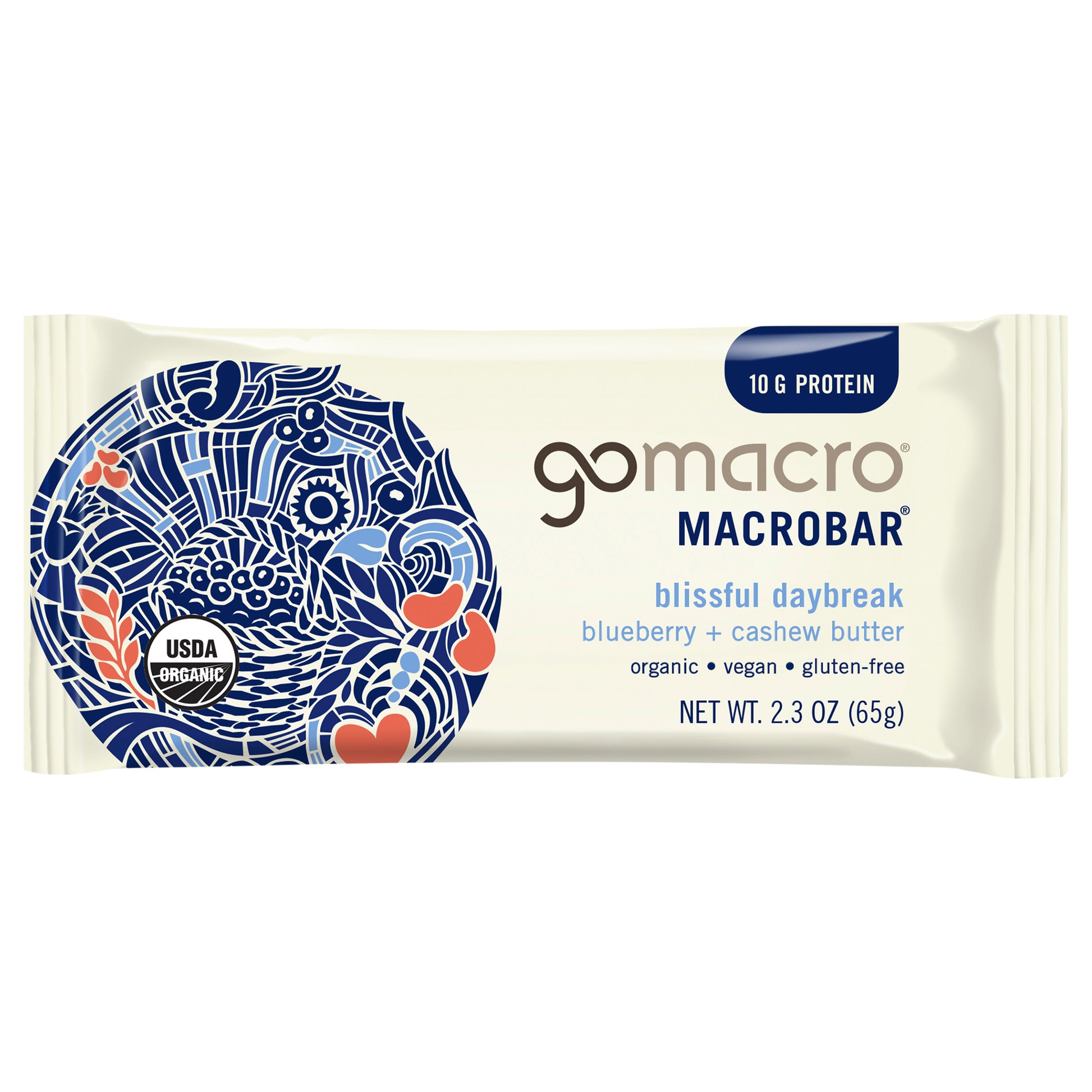 Gomacro Bar Cashew Blueberry 2.3 oz (Pack Of 12)