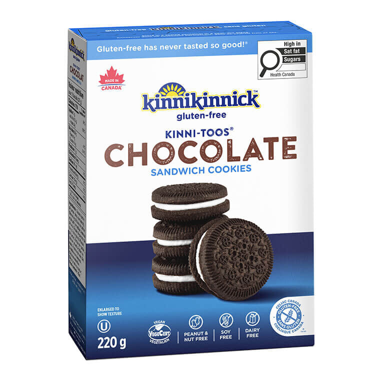 Kinnikinnick Foods Chocolate Cream Sandwich Cookies