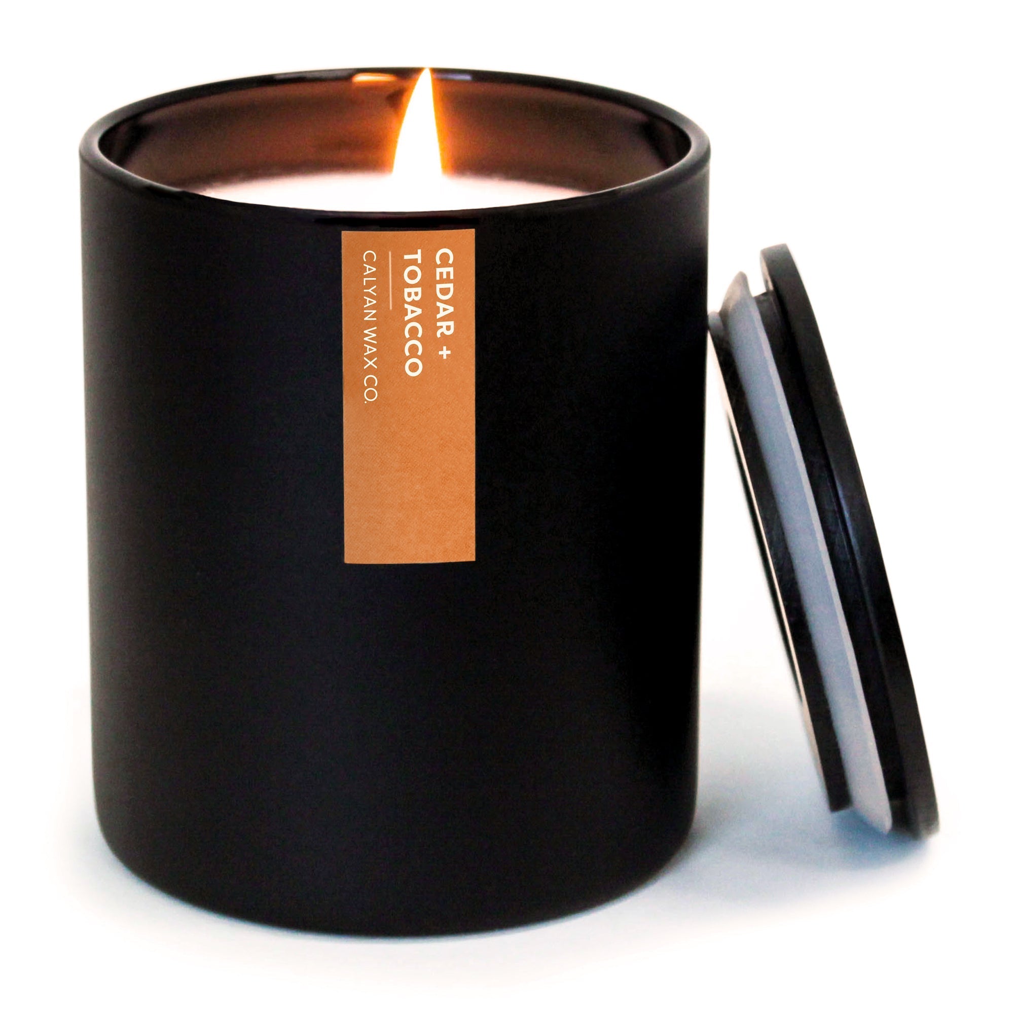 CALYAN WAX CO (Pack of 3) Calyan Wax Co Soy Black Cedar Tobacco Container Candle 10.2 Oz