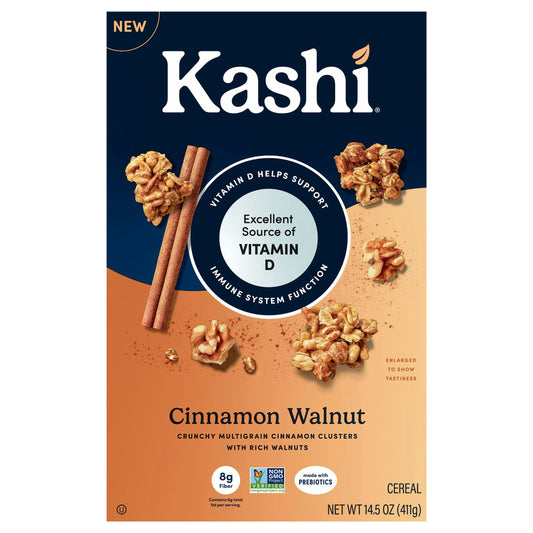 Kashi Cereal Cinnamon Walnut 14.5 Oz Pack of 8