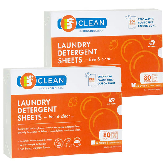 Boulder Clean - Laundry Det Sht Free Clear - 40 Count (Pack of 12)