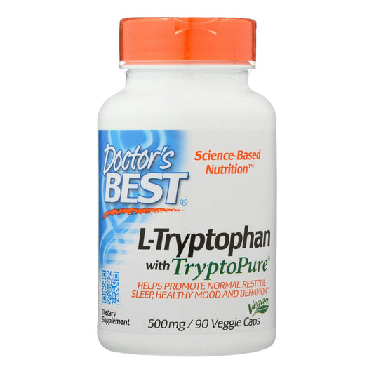 Doctor's Best - L-tryptophan 500mg - 90 Vegetarian Capsules