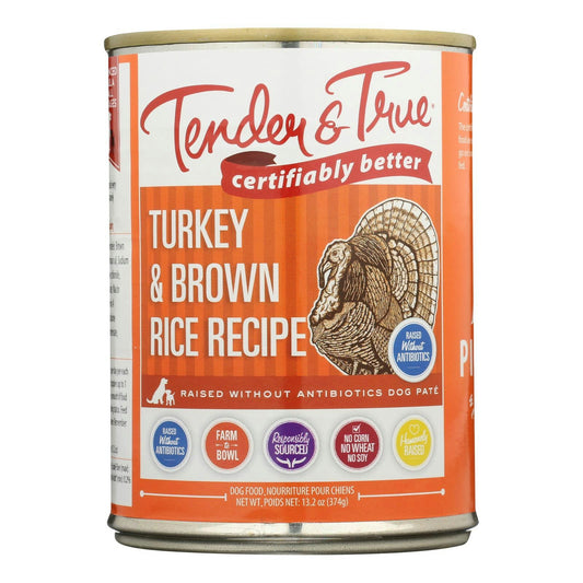 Tender & True Dog Food Turkey And Brown Rice 13.2 oz (Pack of 12)