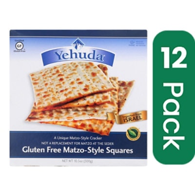 Yehuda Matzo Gluten Free Squares - 10.5oz (Pack of 12)