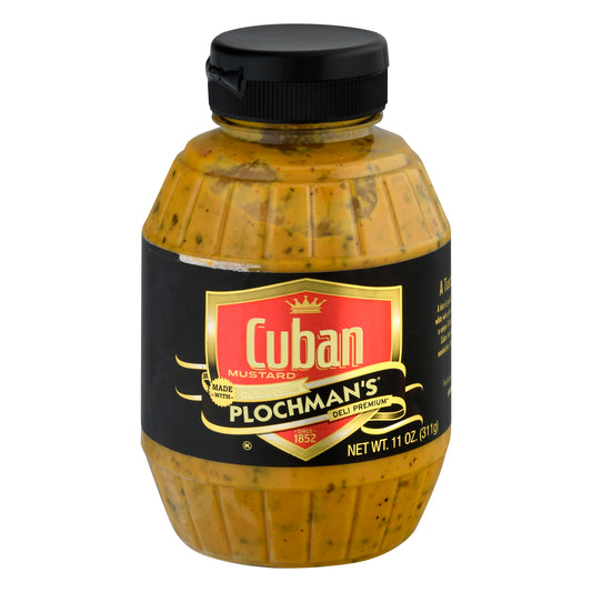 Plochmans Mustard Cuban 11 oz (Pack Of 6)