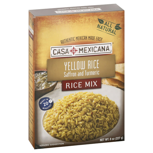 Casa Mexicana Rice Yellow 8 Oz (Pack of 12)