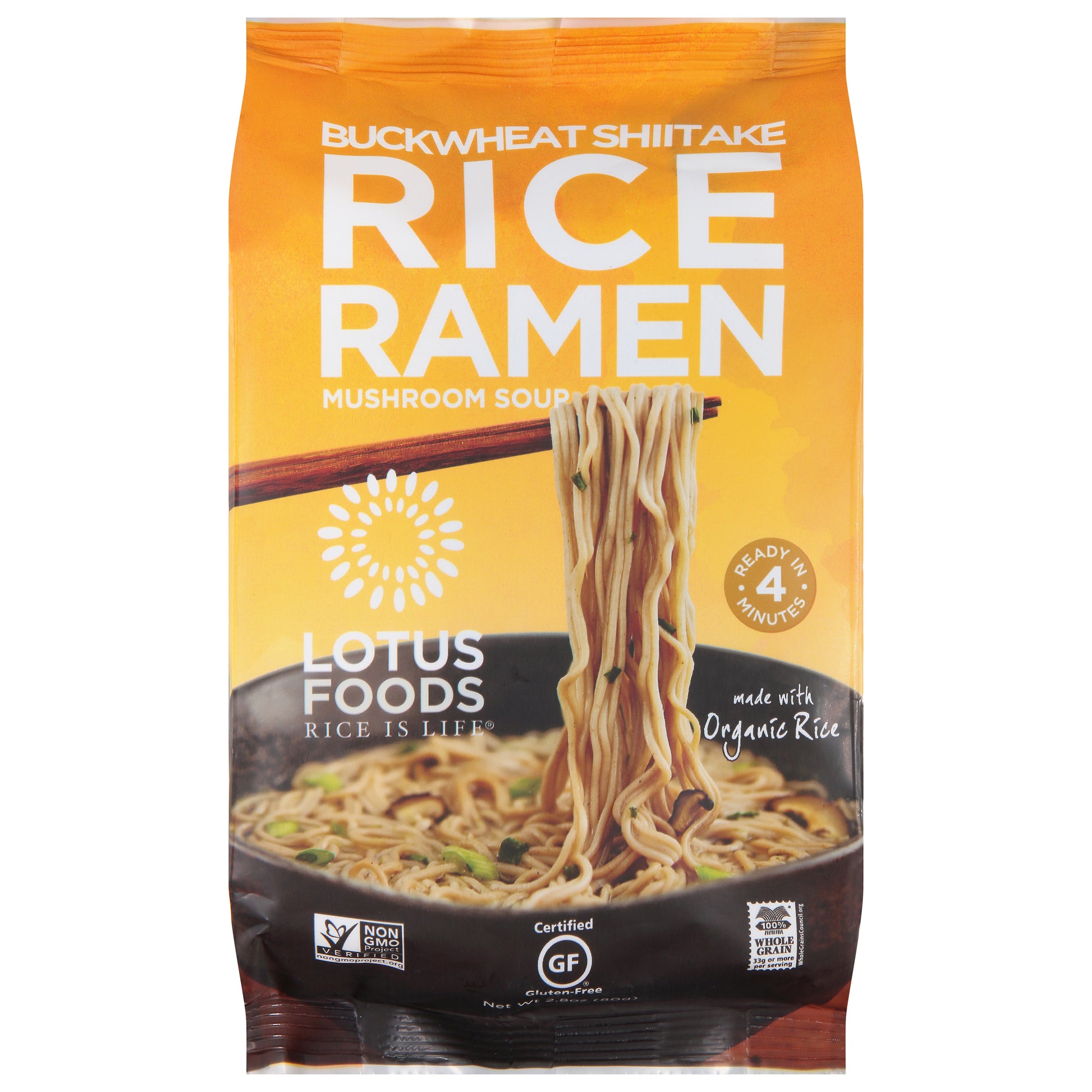 Lotus Foods Ramen Buckwheat Mushroom Organic 2.8 oz (Pack Of 10)
