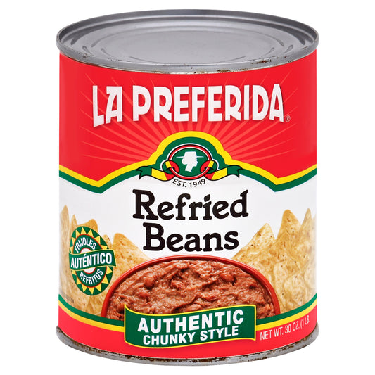 La Preferida Bean Refried Authentic 30 oz (Pack Of 12)