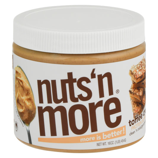 Nuts and More Spread Peanut Butter Toffee Crunch 15 Oz (Pack Of 6)