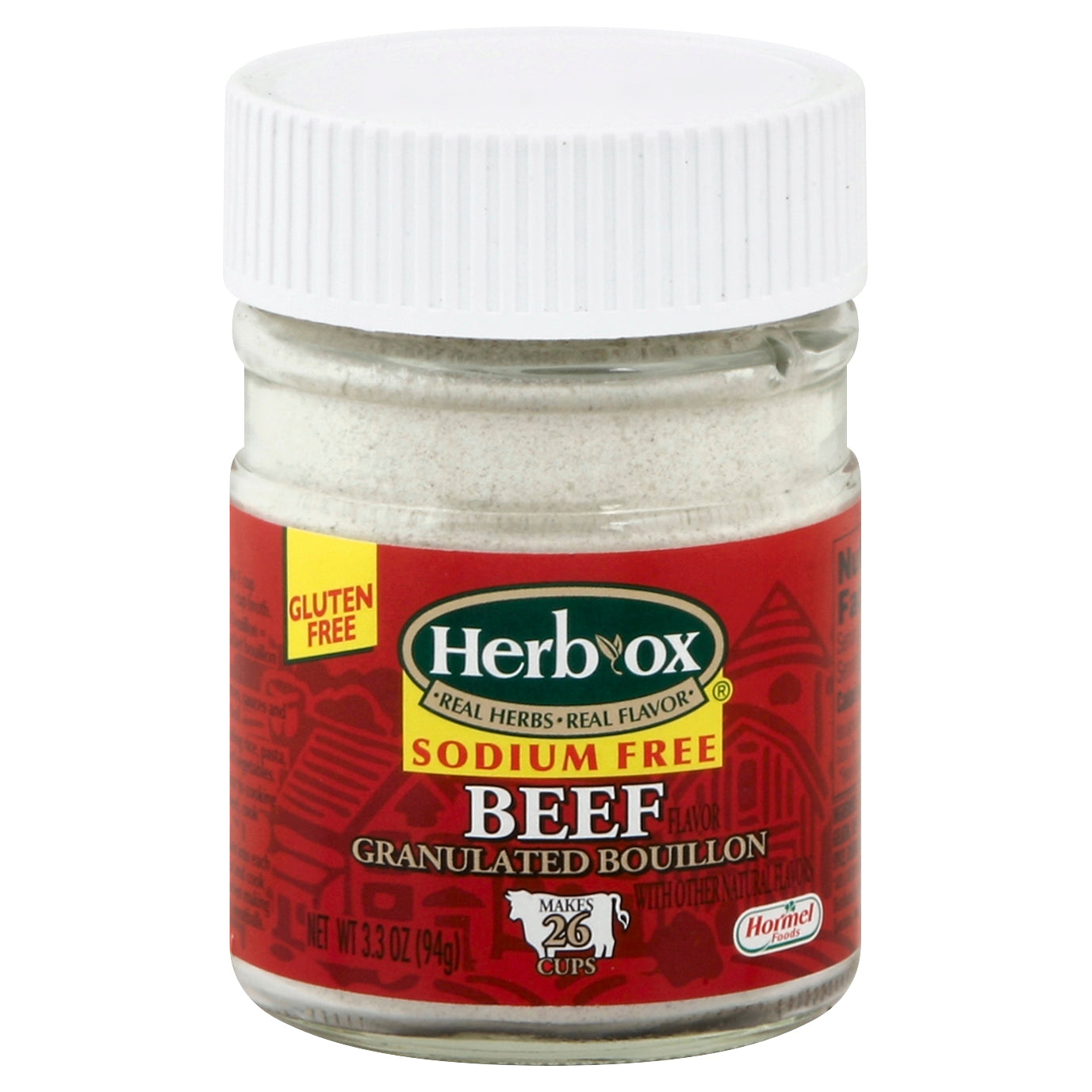 Herb Ox Boullion Granola Beef Light Sodium 3.3 Oz (Pack Of 12)