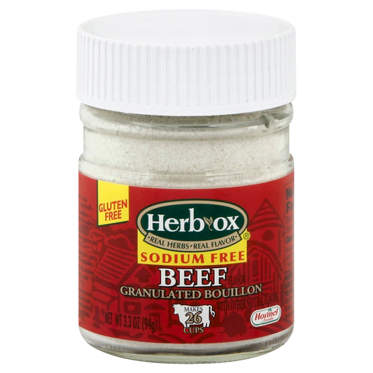 Herb Ox Boullion Granola Beef Light Sodium 3.3 Oz (Pack Of 12)