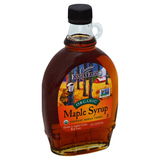 Coombs Family Farms Syrup Maple Grade A Amber Organic 12 Oz (Pack Of 12)