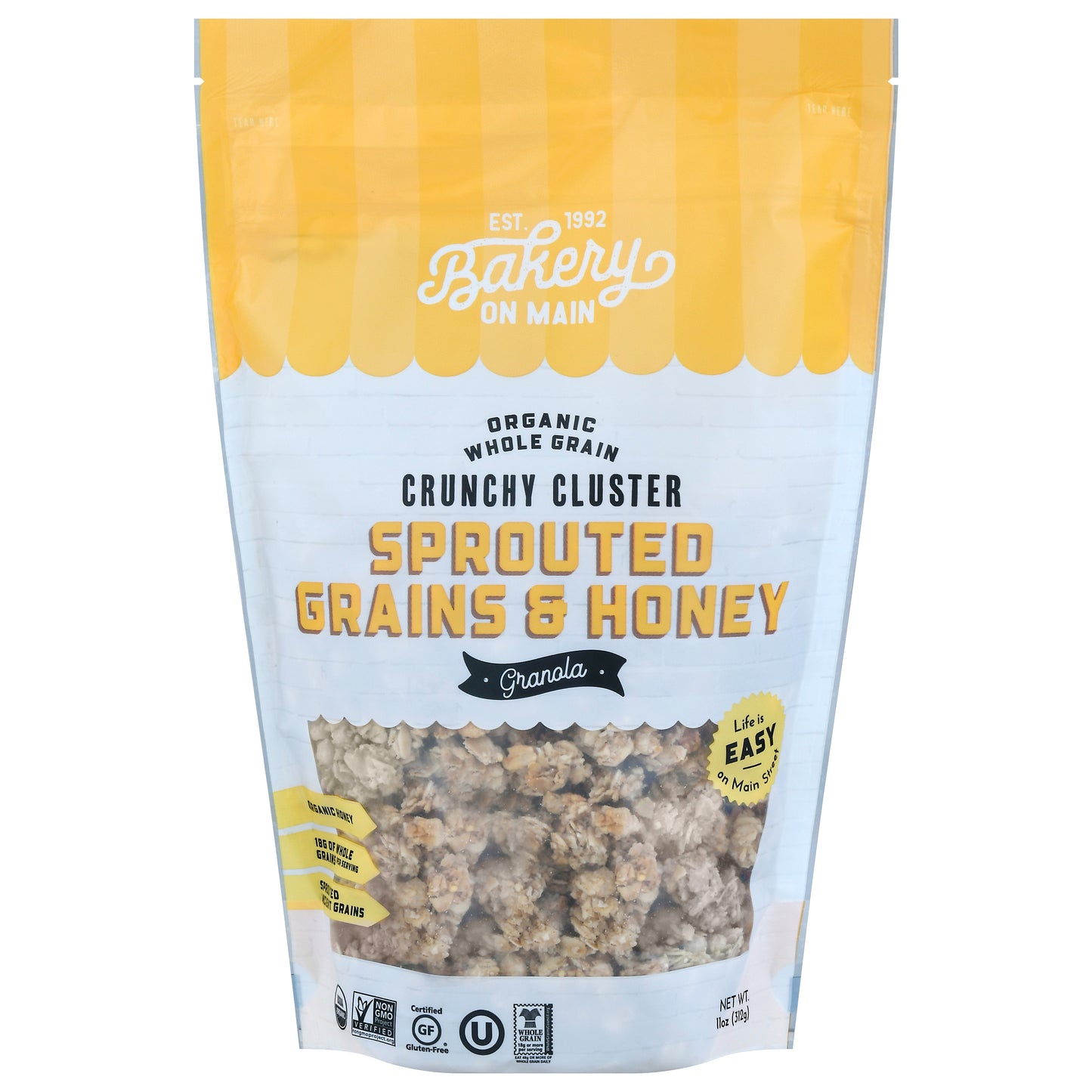 Bakery On Main Granola Sprouted Grains & Honey 11 oz (Pack Of 6)