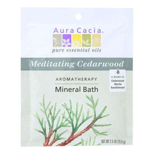 Aura Cacia - Aromatherapy Mineral Bath Meditation - 2.5 oz (Pack of 6)