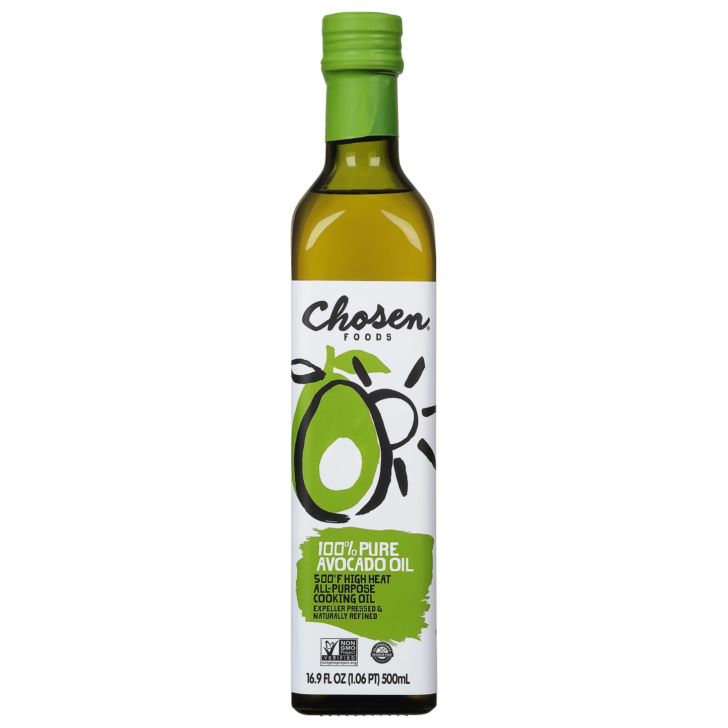 Chosen Foods Oil Avocado 500 Ml (Pack Of 6)