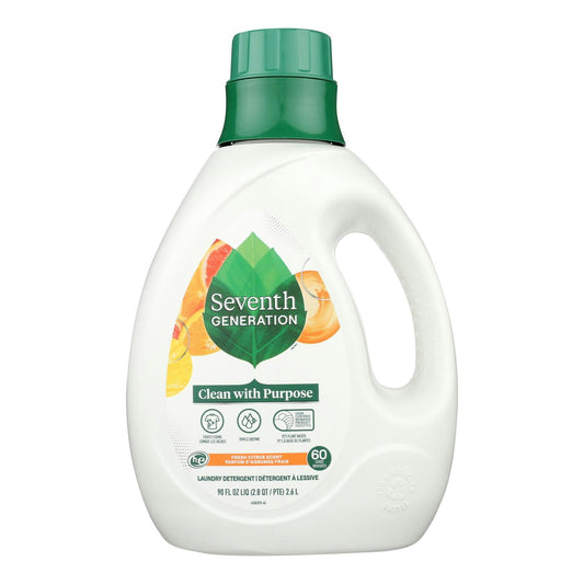 Seventh Generation - Liquid Laundry Fresh Citrus 90 fl. oz (Pack of 4)