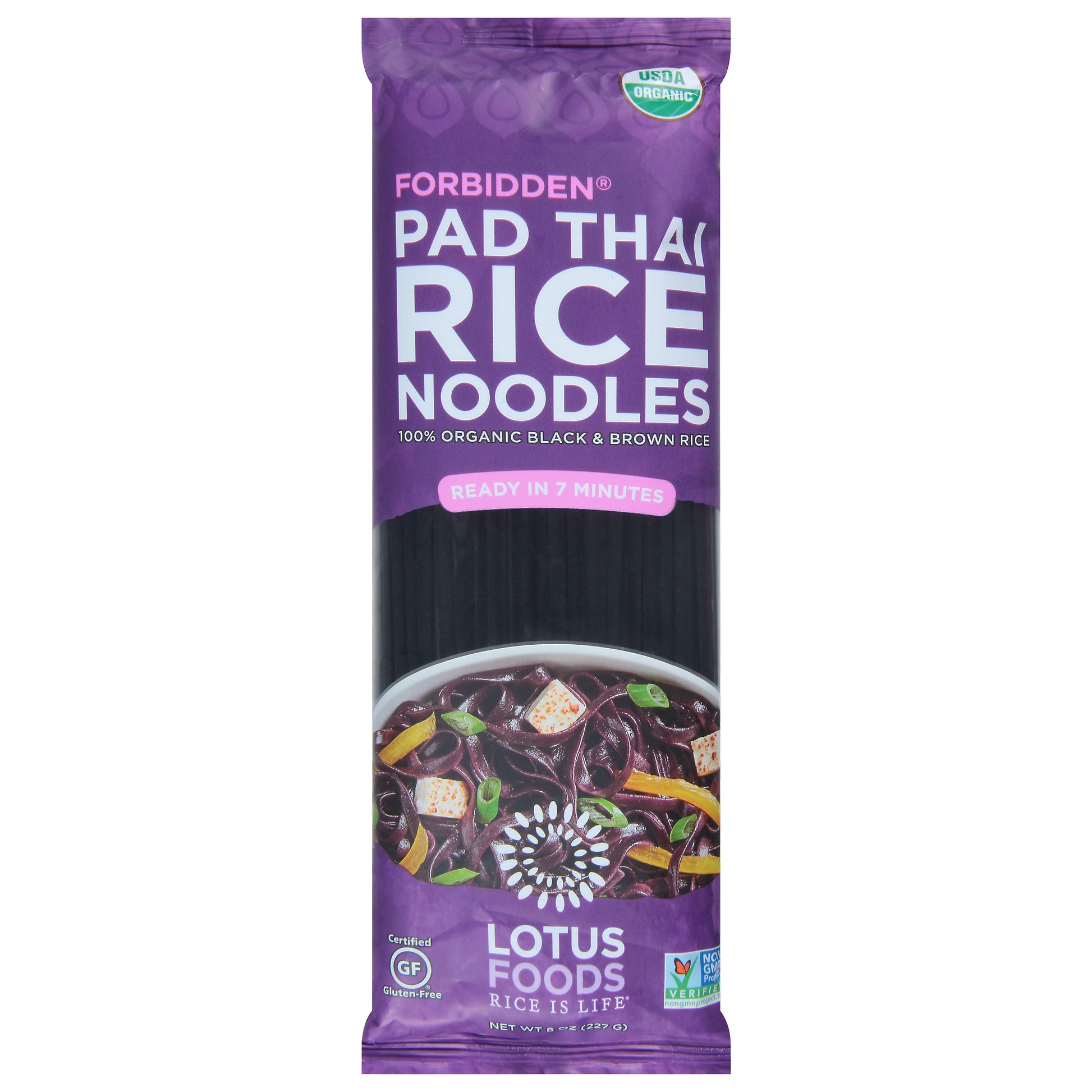 Lotus Foods Pad Thai Noodles Organic Forbidden 8 oz (Pack Of 8)