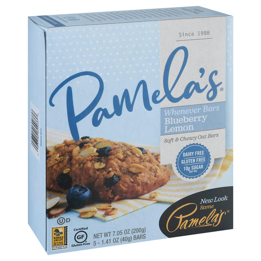 Pamelas Bar Oat Blueberry Lemon 7.05 oz (Pack Of 6)