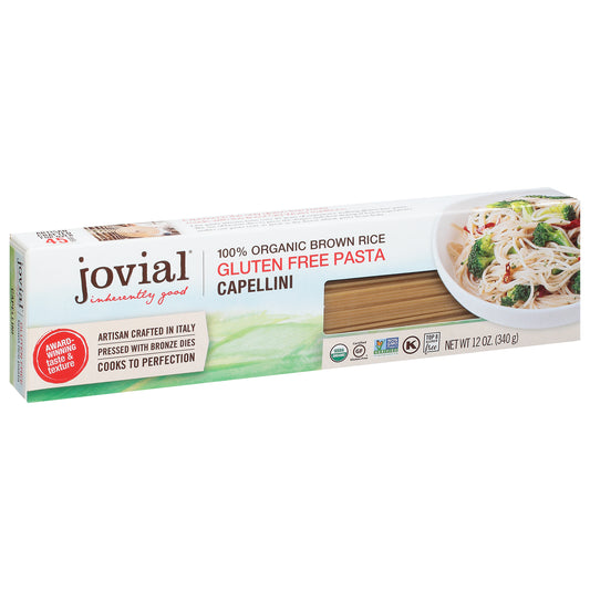 Jovial Pasta Brwnrce Organic Capellini 12 oz (Pack Of 12)