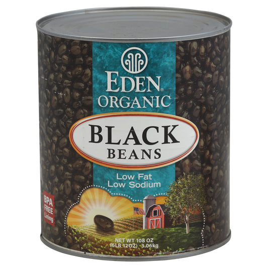 Eden Foods Bean Black Organic 108 Oz (Pack Of 6)