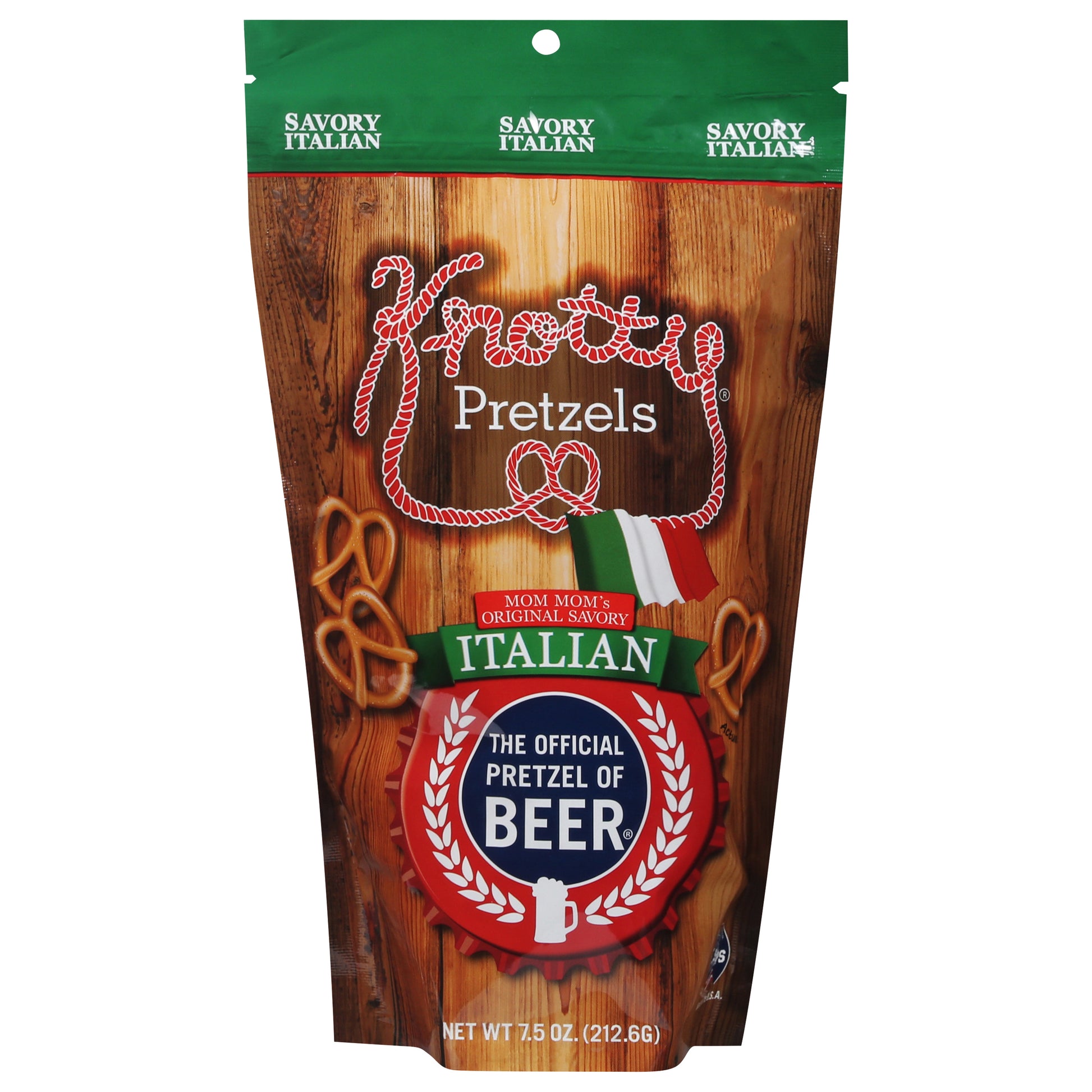 Knotty Pretzels Pretzels Italian Savory 7.5 oz (Pack Of 12)