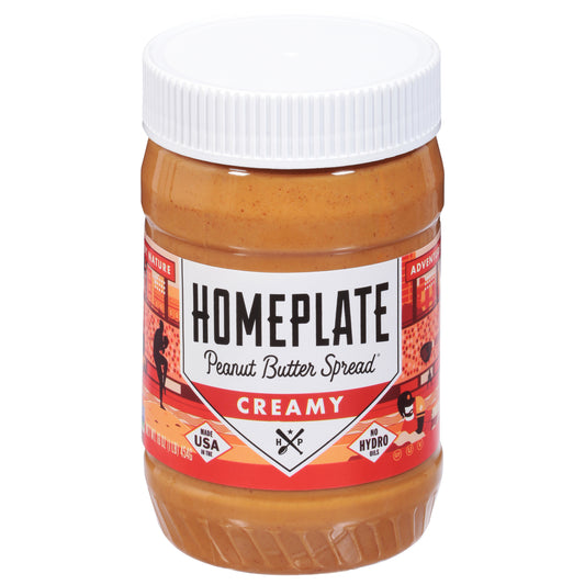 Home Plate Peanut Butter Creamy 16 Oz (Pack Of 6)